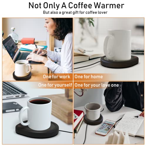 Coffee Mug Warmer with Auto Shut Off for Desk, Cup Warmer Smart Temperature Settings, Electric Beverage Tea Water Milk Warmer for All Cups and Mugs, Heating Plate Candle Wax Warmer